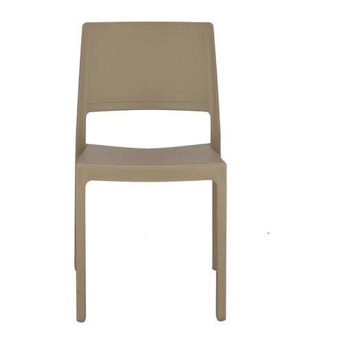 Zahradní židle Kate béžová z plastu stohovatelná snadno čistitelná SCAB Design