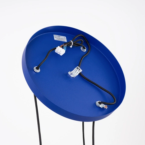 Závěsné loftové svítidlo ESTRIA 3P bílé a modré nad jídelní stůl do kuchyně a jídelny