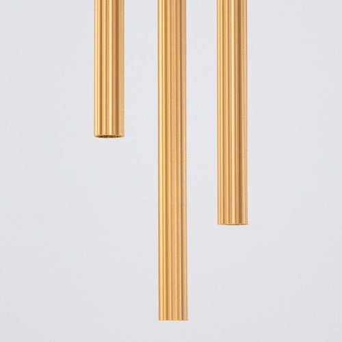 Závěsné svítidlo ARCHE 3P zlaté moderní, nastavitelné do obýváku a jídelny SOLLUX