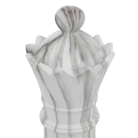 Dekorativní šachová figurka Olen střelec bílý mramor Atmosphera do obýváku 26 cm