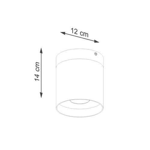 Stropní LED svítidlo RIF černé moderní do obýváku a ložnice SOLLUX LIGHTING
