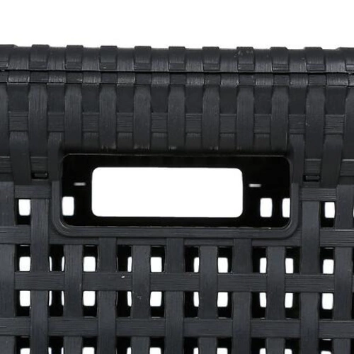 Šedý proutěný koš na prádlo 60 l z technoratanu 5five simply smart do koupelny a šatny