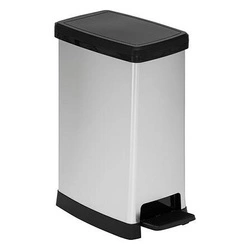 Kuchyňský odpadkový koš 40 l slim s pedálem a tichým zavíráním černý