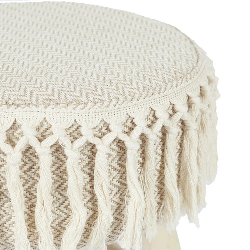 Dřevěná stolička Pampa béžová Intesi do obýváku a ložnice v boho a skandinávském stylu