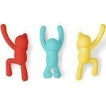 Moderní nástěnný věšák Buddy Umbra multicolor dekorativní sada 3 ks do předsíně