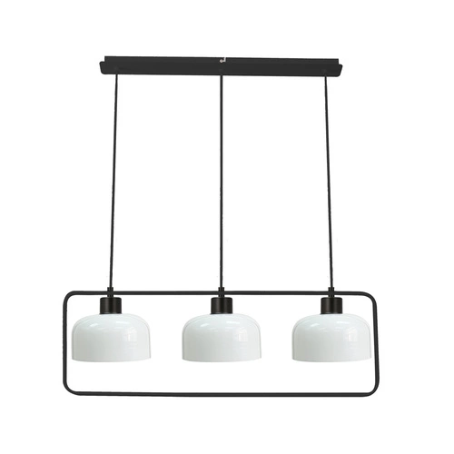 Závěsné svítidlo Zodiac moderní skleněné černé 3bodové do obýváku a nad stůl