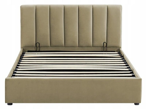 Čalouněná postel Lexington 120x200 béžový samet s úložným prostorem