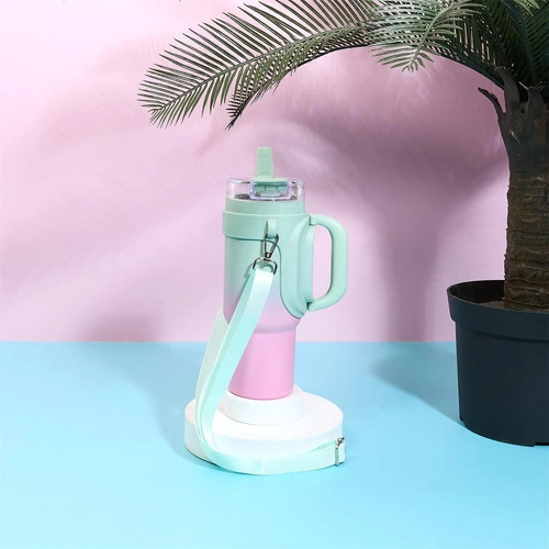 Termohrnek Malibu Intesi 900 ml modro růžový na cesty