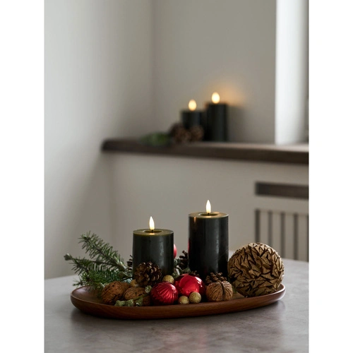 Oválný dřevěný tác z akácie House Nordic na servírování kávy 28x39 cm