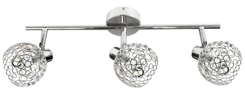 Stropní svítidlo Aron 3x40W G9 chrom křišťál transparentní