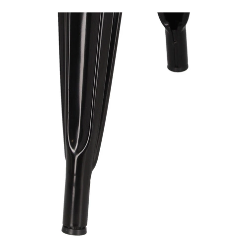 Jídelní židle Paris Wood D2.DESIGN černá kovová s dřevěným sedákem borovice