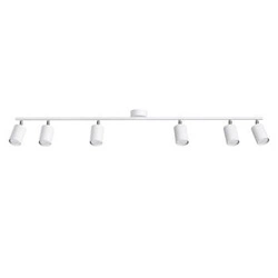 Stropní svítidlo LEMMI 6L bílá moderní kovová nastavitelná do obýváku a kuchyně SOLLUX