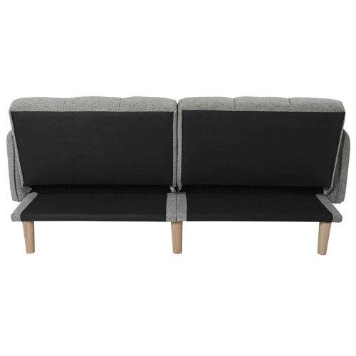 Rozkládací pohovka s funkcí spaní Sara šedá skandinávská do obýváku a studentského pokoje Intesi