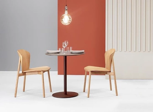 Dřevěná jídelní židle Finn zelená moderní stohovatelná SCAB Design