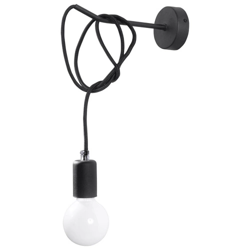 Nástěnné svítidlo EDISON černé