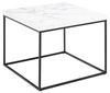 Konferenční stolek Barossa 60x60 cm čtvercový bílý mramor moderní do obýváku Actona