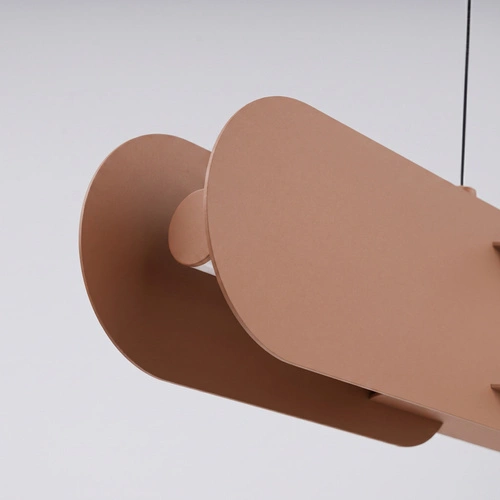Závěsné LED svítidlo CHAIN 158 mocca moderní nad ostrůvek