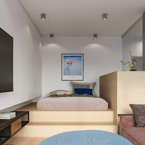 Šedý stropní plafon TIUBE Sollux moderní kovový do obýváku kuchyně ložnice