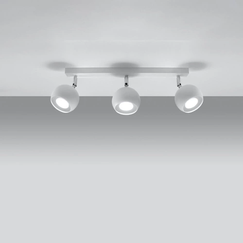 Stropní svítidlo Oculare 3 bílá moderní kovová do obývacího pokoje kuchyně a ložnice Sollux