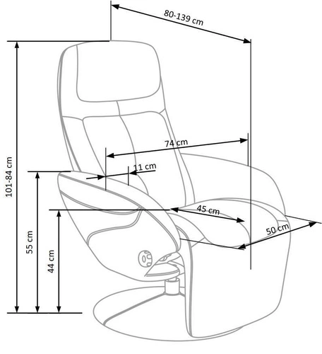 Křeslo Gotebord cappucino