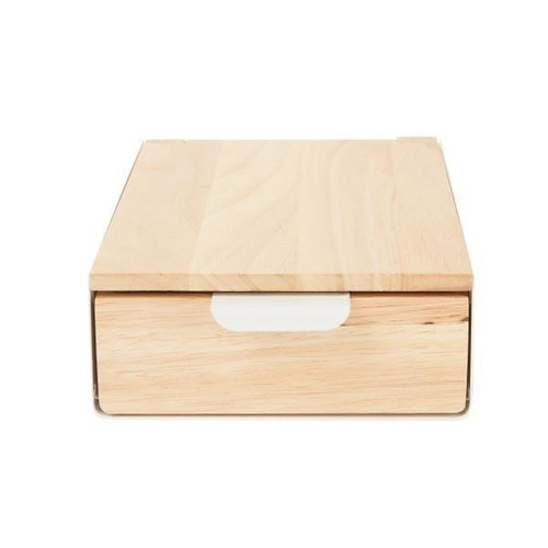 Umbra Reflexion dřevěný organizér na šperky s zrcadlem bílý do zásuvky