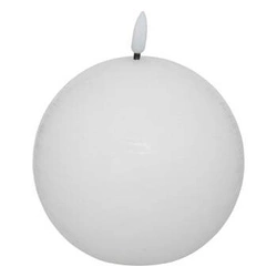 Dekorativní LED svíčka Molia kulatá bílá 10 cm parafínová dárek Atmosphera