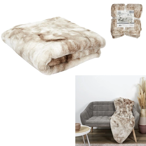 Hřejivá a měkká fleecová deka Furry Intesi 140x200 na pohovku do obýváku