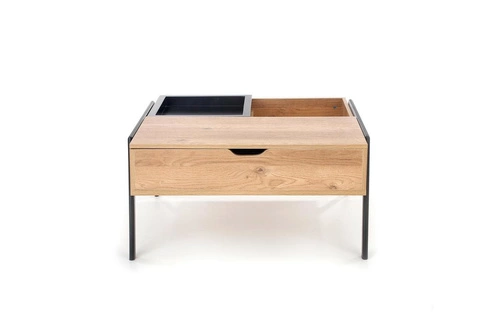 Konferenční stolek Mobis obdélníkový s výklopnou deskou a policí loftový do obýváku Intesi