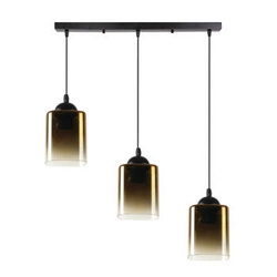 Stropní svítidlo Serena moderní černo-zlaté 3bodové do obýváku a jídelny