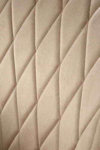 Čalouněná jídelní židle Basper Velvet béžová s područkami sametová