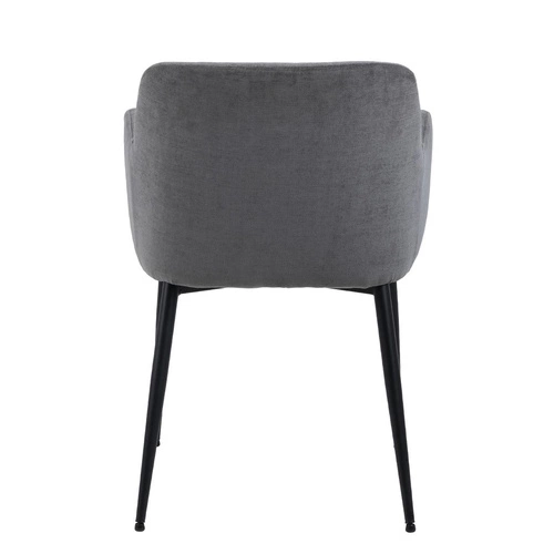 Jídelní židle Karen Actona čalouněná samet šedá s područkami moderní