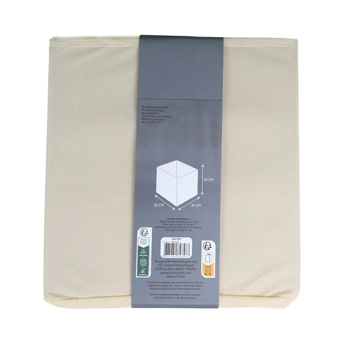 Intesi Emilia látková úložná krabice 30x30 do regálu a šatní skříně béžová