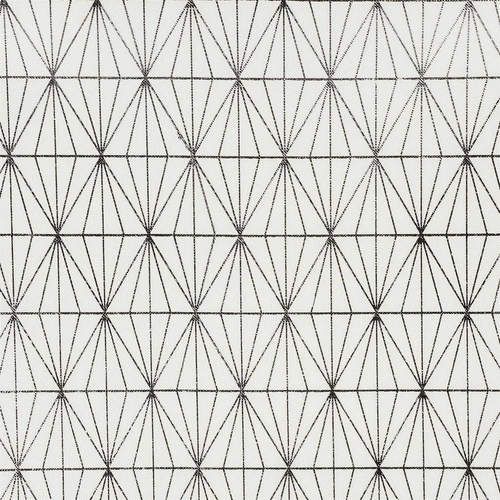 Bílý obdélníkový ubrus Geometric Dore 140x250 cm moderní do jídelny Intesi