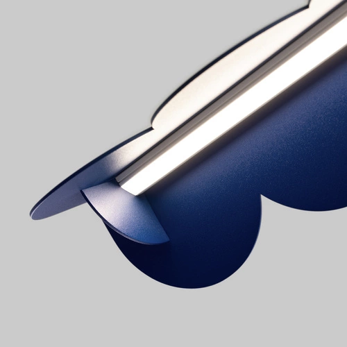 Závěsné LED svítidlo BISCUIT ultramarínové moderní s nastavením do obýváku a jídelny Thoro