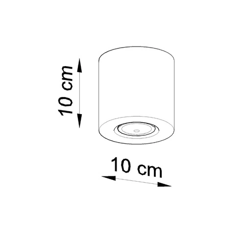 Stropní svítidlo ORBIS šedý beton moderní do kuchyně a ložnice Sollux