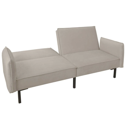 Rozkládací pohovka Canif Velvet šedá moderní dvoumístná do obýváku a malého bytu Intesi