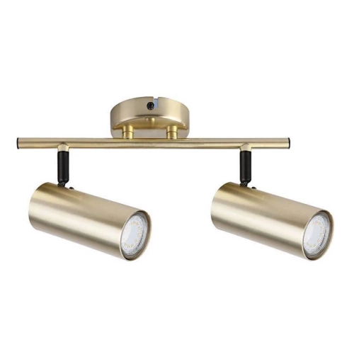 Stropní lampa Colly mosaz moderní s otočným stínidlem do obýváku a kuchyně