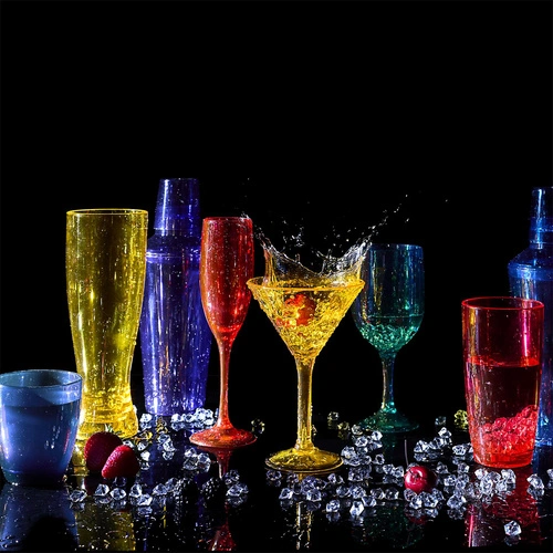 Barmanský shaker Sky fialový 3dílný se sítkem 500 ml Intesi