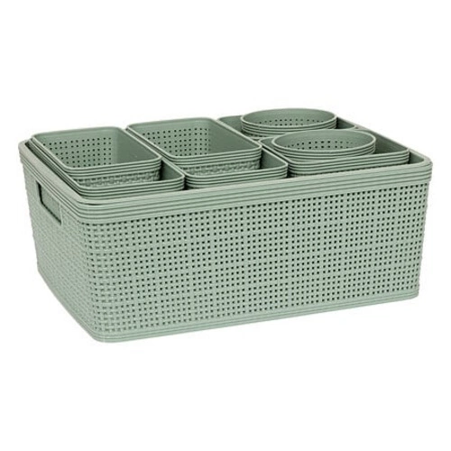 Sada 10 organizérů Orga zelené barvy