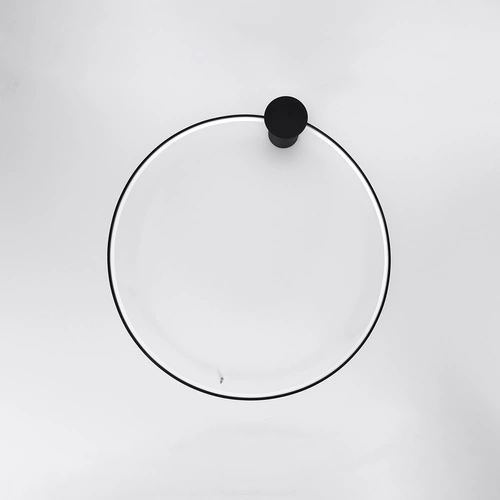 LED stropní svítidlo Rio 110 černé kulaté moderní do obýváku, kuchyně nebo jídelny