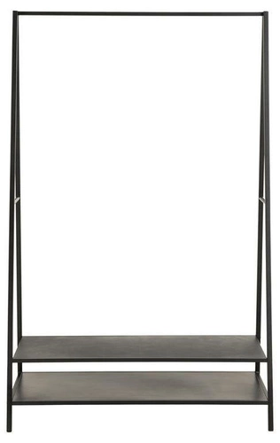 Moderní stojanový věšák na oblečení a boty Selje černý do předsíně Actona