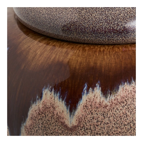 Sada 2 hnědých keramických kuchyňských dóz House Nordic