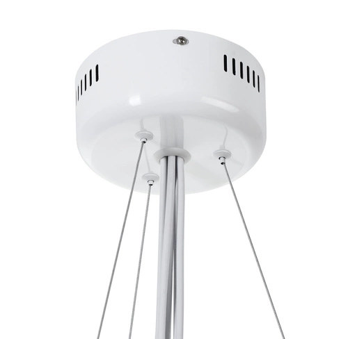 Závěsné svítidlo QUEEN-6 bílá glamour do obýváku a jídelny, výškově nastavitelné 82 cm Step into Design