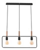 Závěsná lampa Frame 3x60W E27 černá