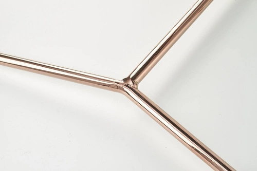 Čalouněná jídelní židle Lirena krémová se zlatými nohami moderní Intesi