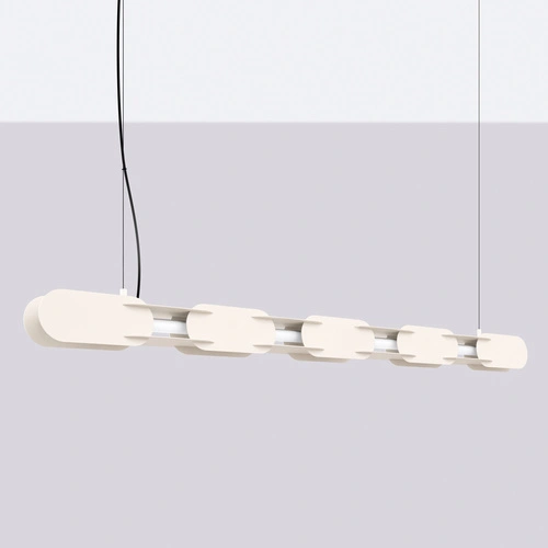 Závěsné LED svítidlo CHAIN béžové nad ostrůvek moderní 158 cm