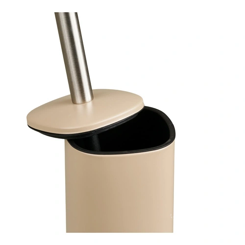 WC kartáč Lodi béžový kovový moderní do koupelny 39 cm