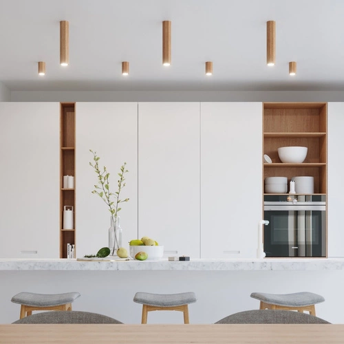 Nástěnné svítidlo ZEKE moderní dubové do obývacího pokoje a ložnice skandinávský Sollux Lighting