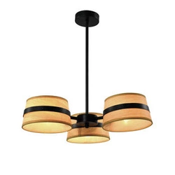 Moderní závěsné svítidlo Demy žluté stínidlo 3 světla do obýváku a jídelny CANDELLUX