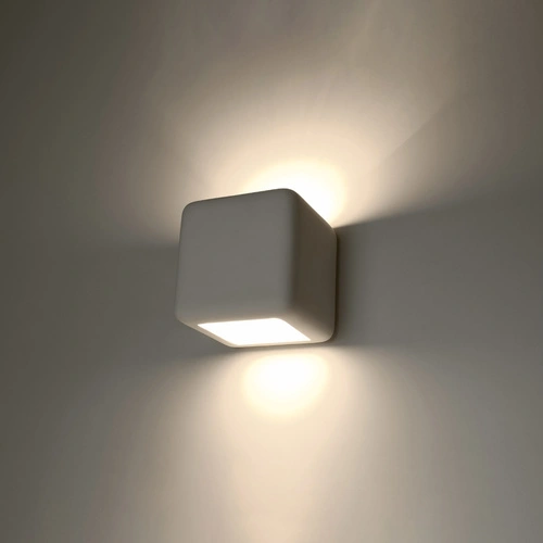 Keramická nástěnná lampa NESTA bílá moderní do obýváku a ložnice Sollux Lighting